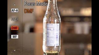 Using Sony's DMF for better focus.