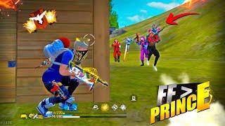 FREEFIRE " FF PRINCE "  Solo vs Squad Mp40 + M249-X  21 Kills Total - Garena free fire #freefire