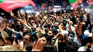 pti,s  protest rally agaist pmln  in gujranwala