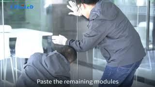 Coxeled is sharing the installation video of LED holographic screen