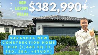 Sarasota New Construction Home Tour | Talon Preserve | Seagrove 3/2 $380k+