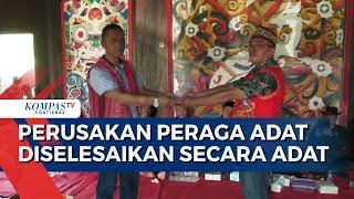 Perusakan Peraga Adat Diselesaikan Secara Adat