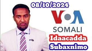 VOA Somali Radio Idaacadda Subaxnimo 08.10.2024