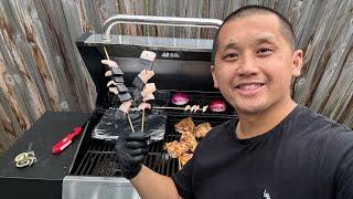 BBQ DAY IN ALASKA | RED SALMON, MUKTUK, CHICKEN & STEAK