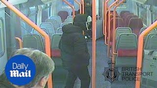 Moment Lee Pomeroy gets onboard train before being fatally stabbed