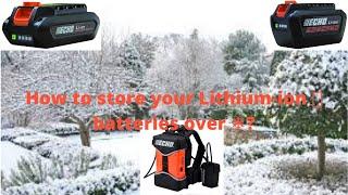 How to store your Lithium-ion batteries over winter?