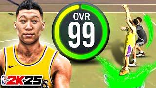 FIRST 99 OVERALL in NBA 2K25... (LEGEND BADGES UNLOCKED)