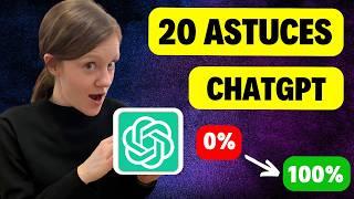 20 ASTUCES pour être dans le top 1% de ChatGPT