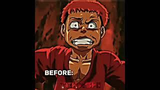 Baki Hanma Before vs After Transition Edit #shorts #bakihanma #yujirohanma #pickle #bakiseason2