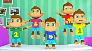 năm con khỉ nhỏ | ươm vần | nhac thieu nhi hay nhất | Five Little Monkeys | Kids Tv Vietnam