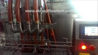 4 HEAD SERVO BASED PISTON FILLING MACHINE - Shreeji Flowtech Systems