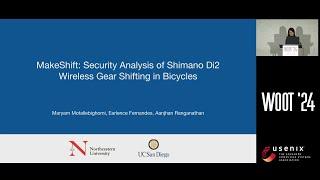 WOOT '24 - MakeShift: Security Analysis of Shimano Di2 Wireless Gear Shifting in Bicycles