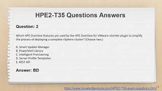 HPE2-T35 Exam Questions PDF + Practice Test