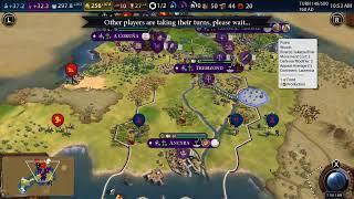 Civilization VI On SwitchMan Basil Fighting Two Civilizations And States At A Time