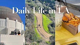  LA Vlog | 실버레이크 햄버거 맛집 , 주말에 파머스 마켓 가기, 엘에이 천문대 하이킹 / Win~dow silver lake, Griffith observatory🪐