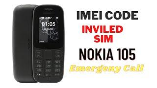 Inviled sim emergency call no service IMEI change Nokia 105