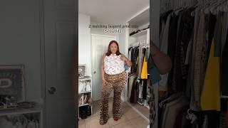 2 matching sets 8 ways  #plussizefashion #plussizeoutfits #leopardprint #curvyfashion #curvygirl