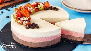 Neapolitan Ice Cream Cake - A Trio of Irresistible Flavors