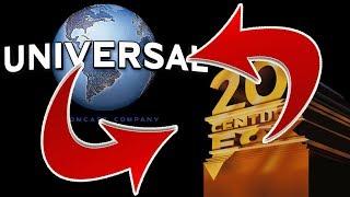 20th Century Fox and Universal Pictures Intros but their themes are switched