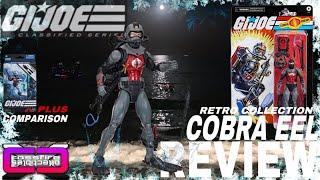 cXc G.I. Joe Classified Series Retro Collection COBRA EEL Comparison and Review • just a reissue?