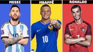 Comparison: Messi vs Mbappe vs Ronaldo