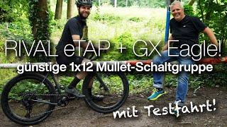 Sram Rival eTap AXS - Eagle GX Mullet 1x12-fach Funk-Schaltgruppe - Gravelbike-Testfahrt!