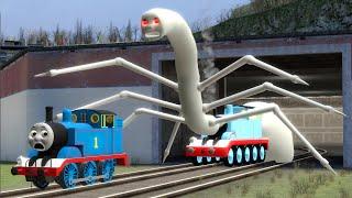 Building a Thomas Train Chased By Thomas Train Eater,Cursed Thomas and Friends Family in Garry's Mod