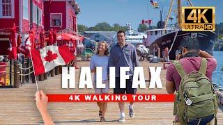  Halifax Nova Scotia Walking Tour - Canada's Waterfront Boardwalk [4K HDR - 60 fps]