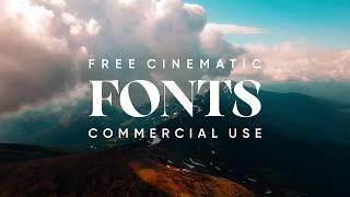 24 More Cinematic Fonts for Edits (Free for Commercial Use)