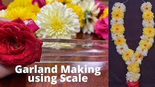 Varalakshmi Pooja Decoration | Garland Making Using Scale | Pooja Decoration Ideas