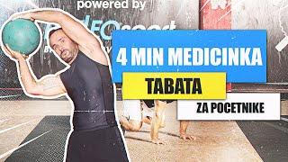 4 MIN TABATA - MEDICINKA / za početnike /HIIT trening I MARINO BAŠIĆ