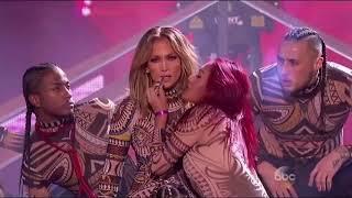 Jennifer Lopez Performance at AMA with Royal Family crew