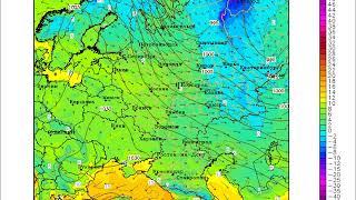 Анимированный прогноз температуры и осадков от 02.11.2020