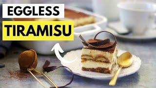 Easy Eggless Tiramisu recipe with Homemade Ladyfingers