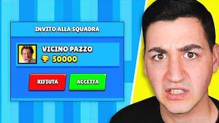 RICEVO L'INVITO DAL MIO VICINO PAZZO SU BRAWL STARS E...