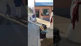 Spooked fam. #prank #snowman #funnyprank #funny #scarysnowman