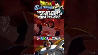 DBS Vegeta & Great Ape Vegeta UNIQUE Dialogue!| Dragonball Sparking ZERO!