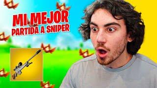 MI MEJOR PARTIDA A SNIPER EN FORTNITE *HUMILLO A TODOS*