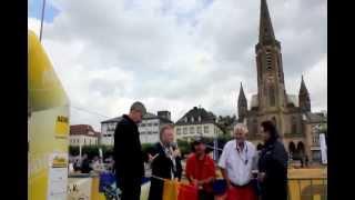 15.07.2012 Ansprachen Roland Henz, Patrik Lauer und  Paul Niemczyk beim ADAC Classic --Cup Saarlouis