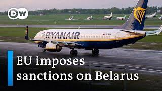 EU leaders agree on Belarus sanctions after plane diversion | DW News