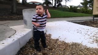 Adrian Aragon at the park being a boy