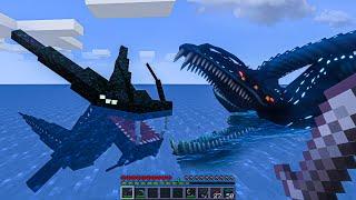 Gargantuan Leviathan in Minecraft and Subnautica