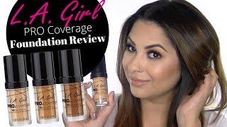 L.A. Girl PRO Coverage Illuminating Foundation Review | ArielHopeMakeup