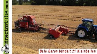 Vorstellung der Bale Baron - 21 Kleinballen zu einem großen Transportballen bündeln