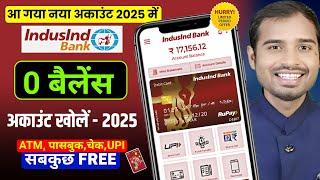 Indusind bank zero balance account opening online 2025 | Best zero balance account opening online