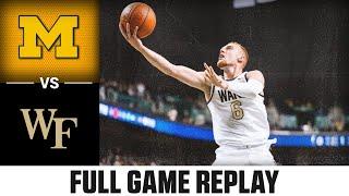 Michigan Wolverines vs. Wake Forest Demon Deacons Full Match Replay | 2024 ACC Men's Basketball