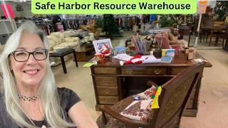 Thrifting Furniture & Home Decor at Safe Harbor Resource Warehouse