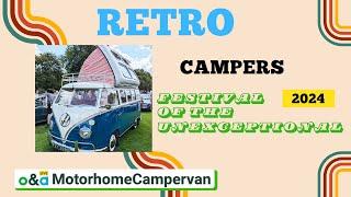 Classic campervans at the Festival of the Unexceptional 2024