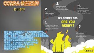 注意野火季节 | Beware Wildfire Season | CCWAA @ 2024 06 11