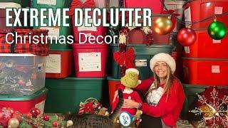 My Biggest Christmas Declutter Ever! Extreme Holiday Decor Clean Out!